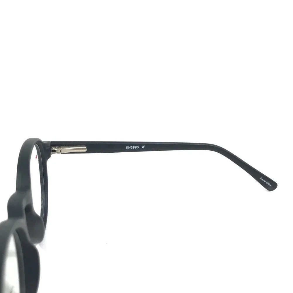 Blue Surf EN3996 MATTE BLACK Eyeglasses Frames Round Full Rim 46-19-143